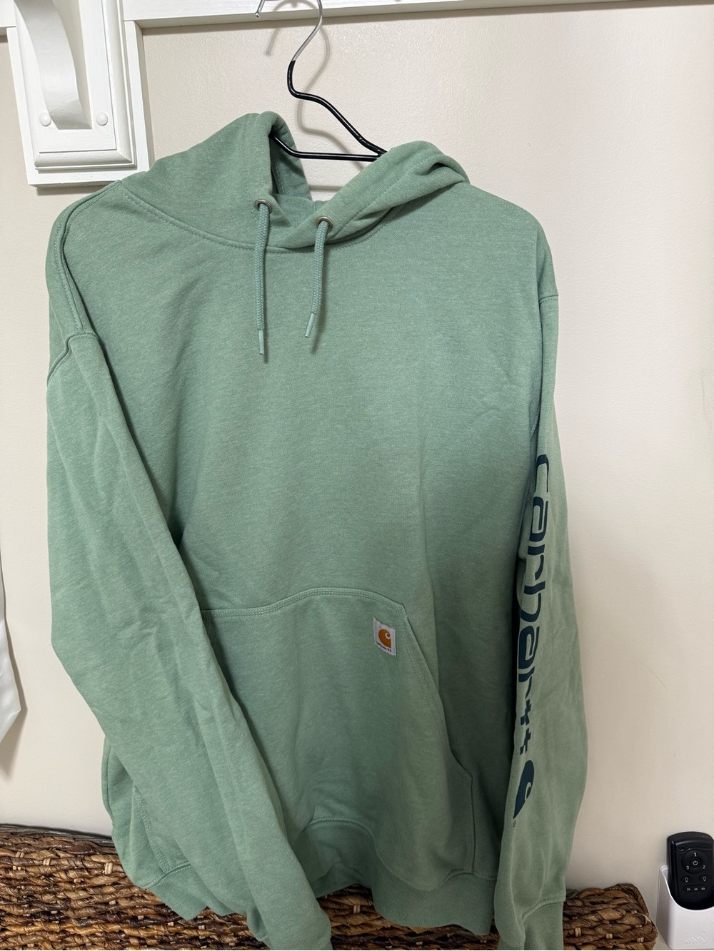 Carhartt Men's Light Sage Green Pullover Hoodie
